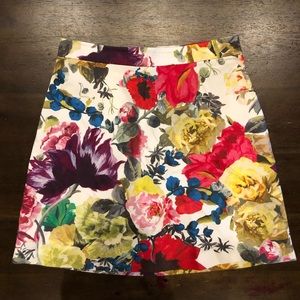Alice + Olivia floral mini skirt